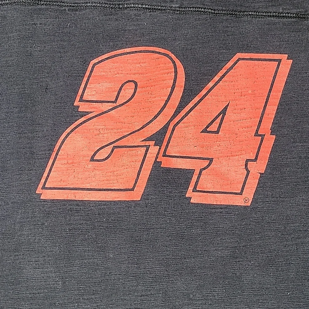 Vintage Jeff Gordon 24 Rugby Style Longsleeve Distressed NASCAR Shirt Medium